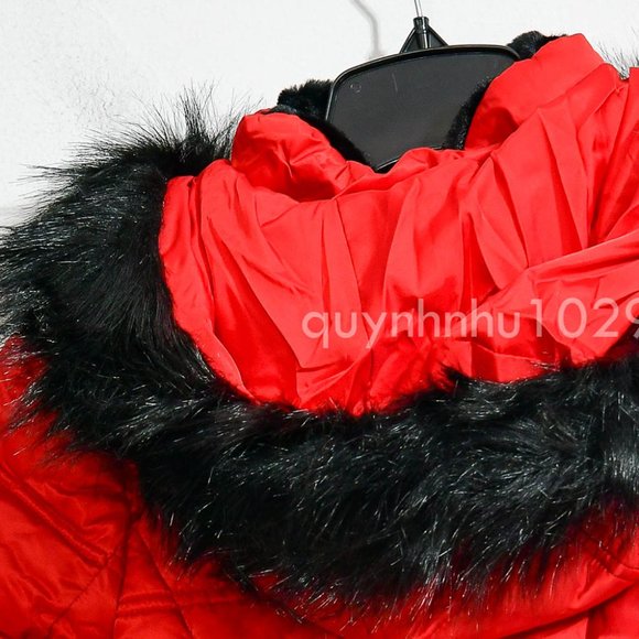 NWT Nautica women Puffer Jacket in RED - Picture 7 of 9